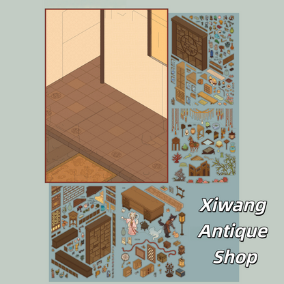 Timeless Tides 3D Sticker | 2 Cute Miniature Scenes