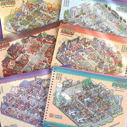 Cubicle Stocking 3D Sticker Book