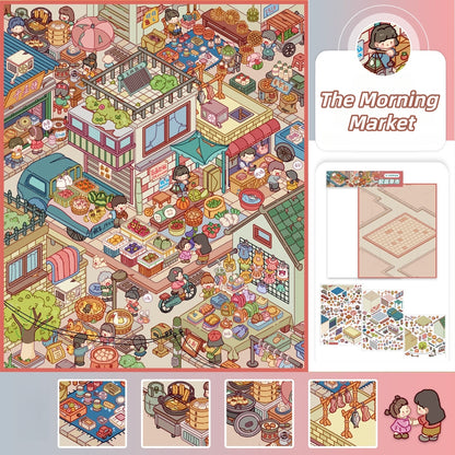 Paperfairy Tale 3D Sticker | 4 Cute Miniature Scenes