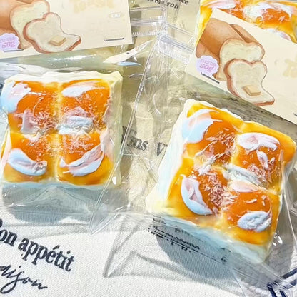 Sea Salt Coconut Shreds Little Cube Bread Squishy