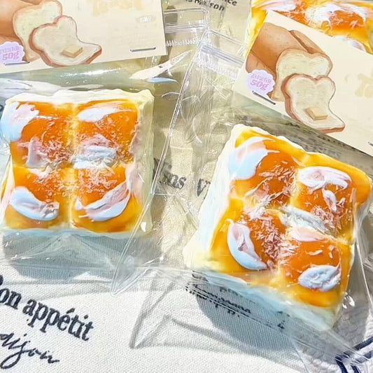 Sea Salt Coconut Shreds Little Cube Bread Squishy