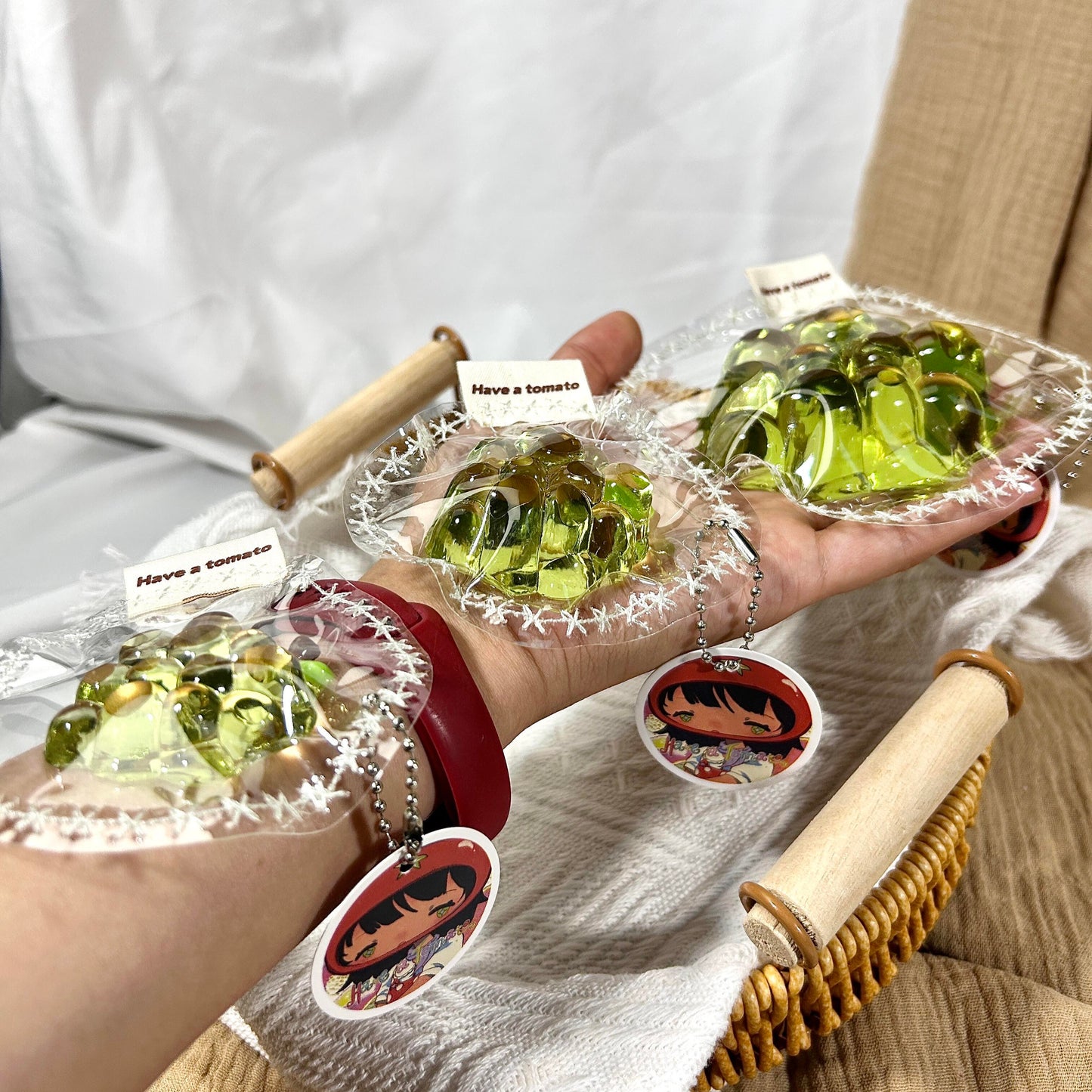 Crystal Green Grapes Squishy