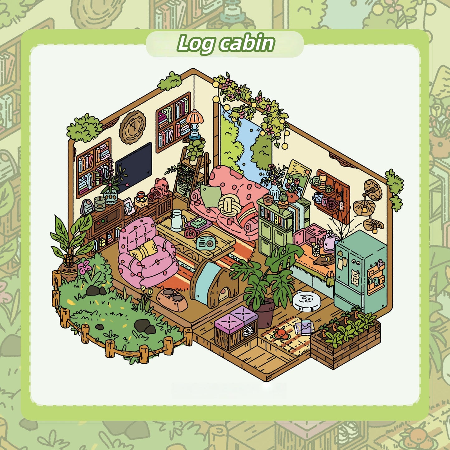 Moment by the Window 3D Sticker | 3 Cute Miniature Scenes