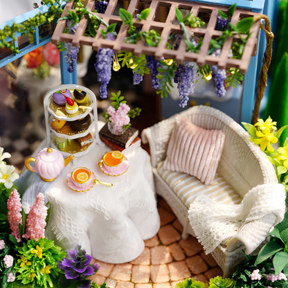 Rose Garden Tea House DIY Miniature House - English Instructions