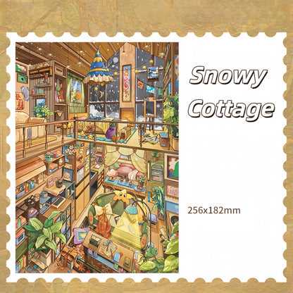 Daily Glow 3D Sticker | 4 Cute Miniature Scenes