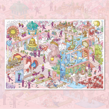 Whimsical Life 3D Sticker | 2 Cute Miniature Scenes