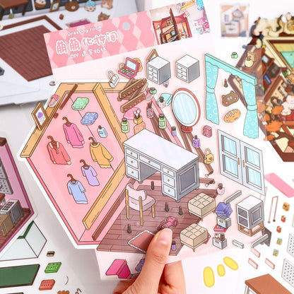 Dreamy Corners 3D Sticker | 4 Cute Miniature Scenes