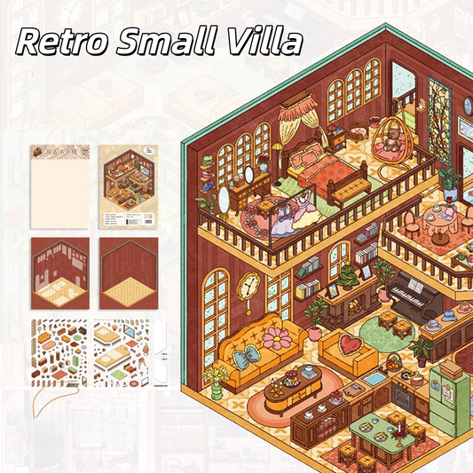 Wonder House 3D Sticker | 3 Cute Miniature Scenes