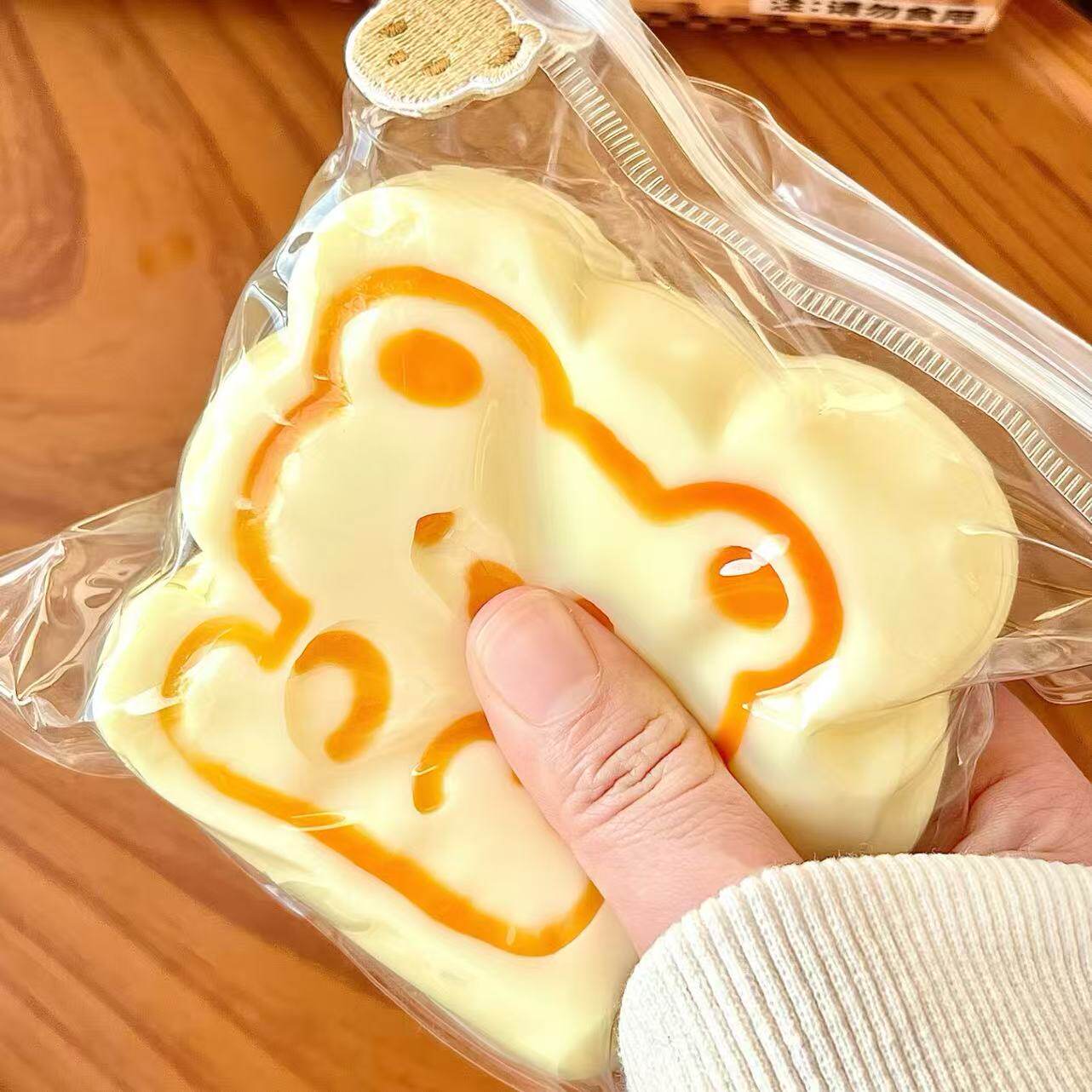 Cream Bear Cookie Squishy