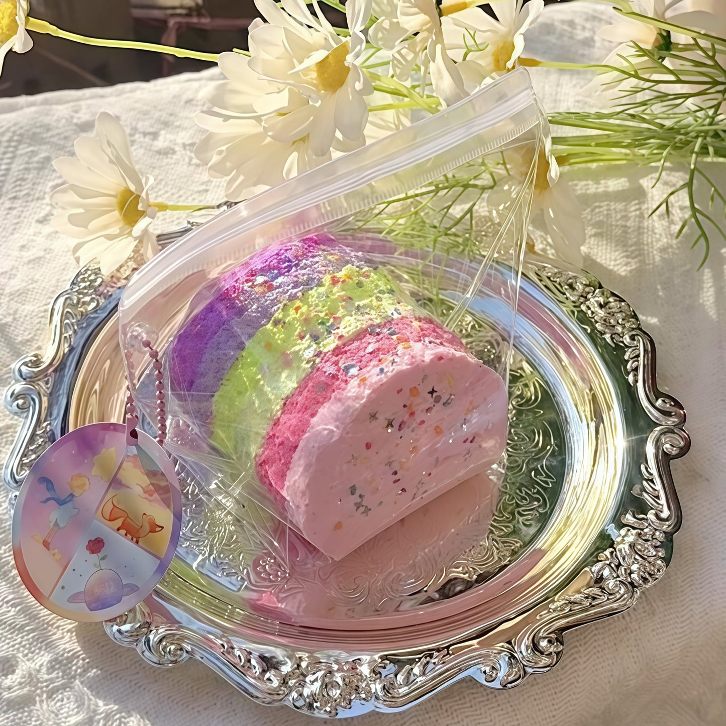 Rainbow Gummy Triple-Layer Toast Squishy