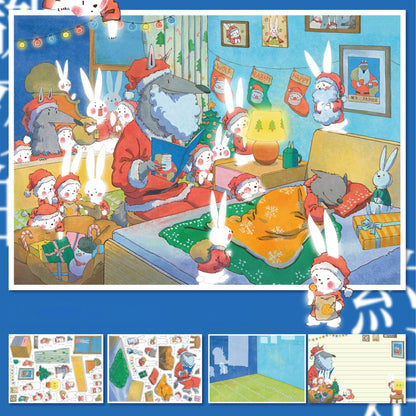 Residents of a Tiny World 3D Sticker | 4 Cute Miniature Scenes