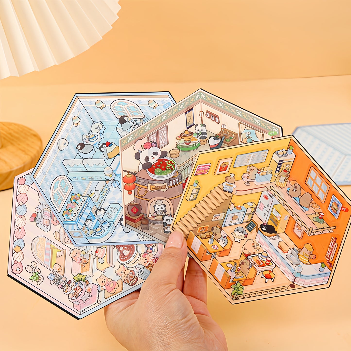 Animal Shop 3D Sticker Book