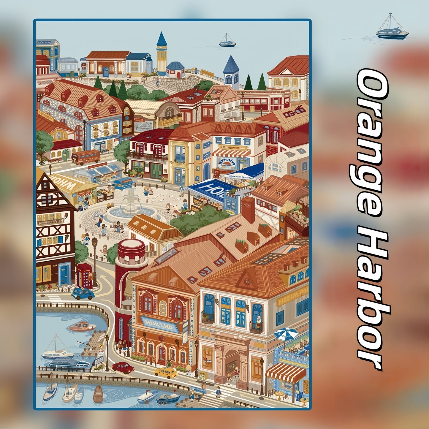 Town‘s Palette 3D Sticker | 3 Cute Miniature Scenes