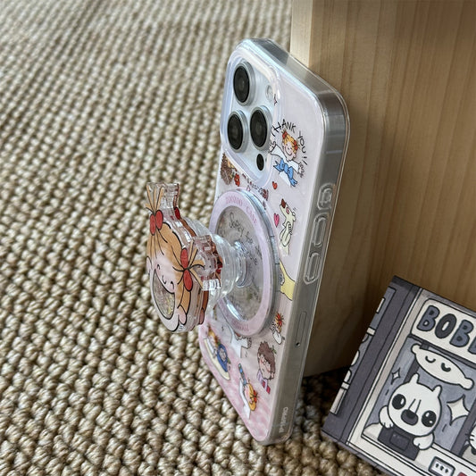 Coco Girl Magnetic Stand Acrylic Phone Case
