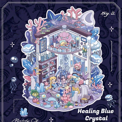 Crystal Cottage 3D Sticker | 4 Cute Miniature Scenes
