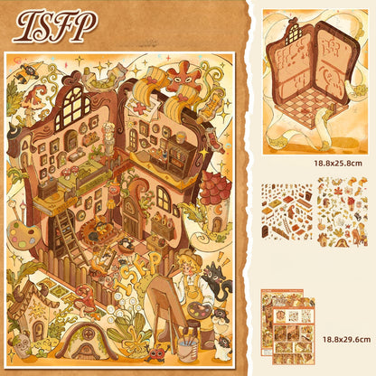 Inner Hours 3D Sticker | 3 Cute Miniature Scenes