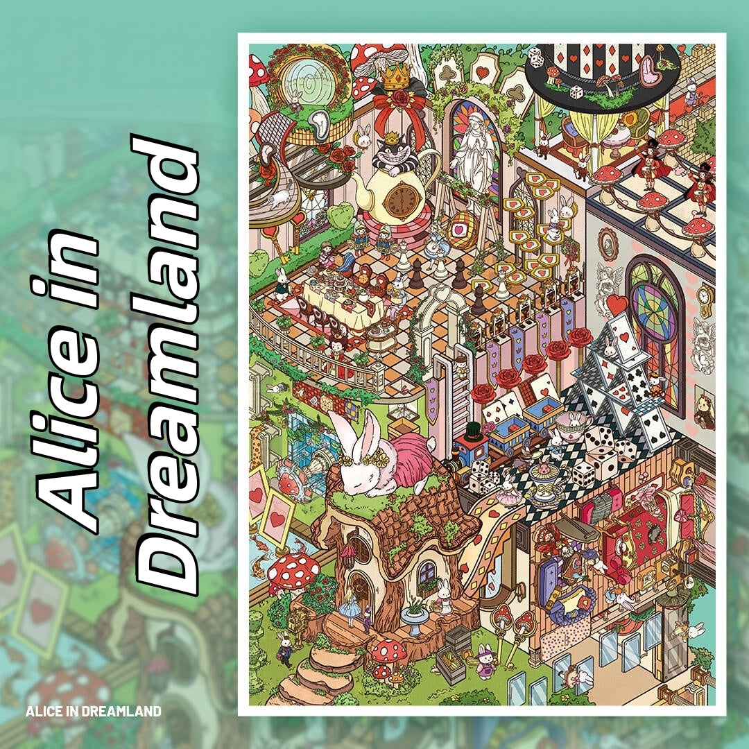 Dreams and Discoveries 3D Sticker | 3 Cute Miniature Scenes