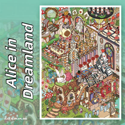 Dreams and Discoveries 3D Sticker | 3 Cute Miniature Scenes