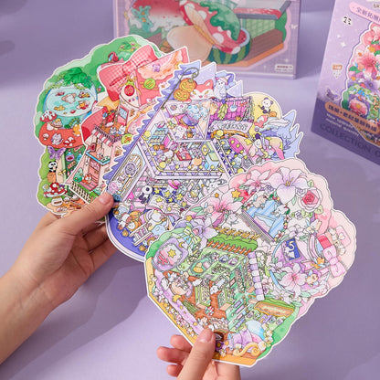 Miniature Shop 3D Sticker Book