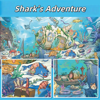 Timeless Tides 3D Sticker | 2 Cute Miniature Scenes