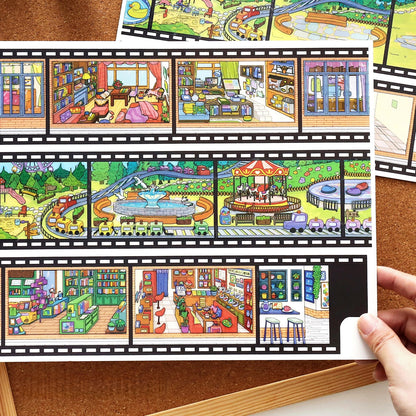 Puzzle Life 3D Sticker | 2 Cute Miniature Scenes