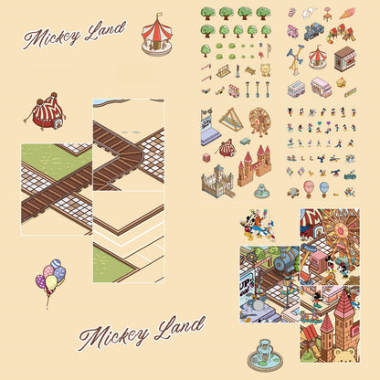 Micky Land 3D Sticker