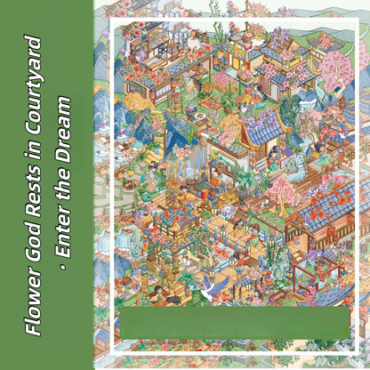 Celestial Palace 3D Sticker | 2 Cute Miniature Scenes