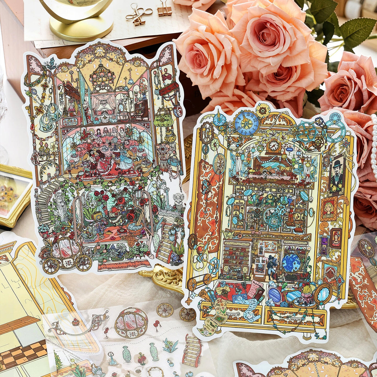 Lost and Found 3D Sticker | 2 Cute Miniature Scenes