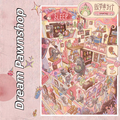 Dreamcore Collection 3D Sticker | 2 Cute Miniature Scenes