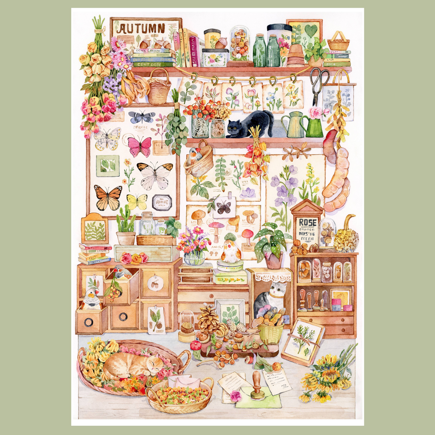 Leisure Time 3D Sticker | 2 Cute Miniature Scenes