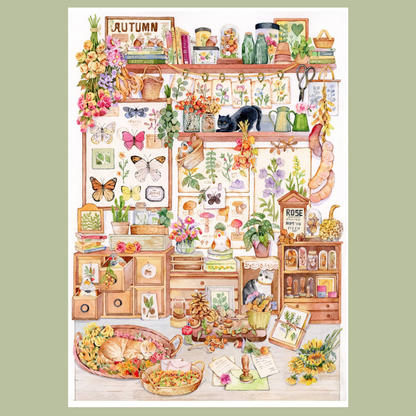 Leisure Time 3D Sticker | 2 Cute Miniature Scenes