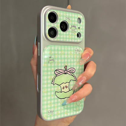 Green Plaid Green Apple Acrylic Phone Case