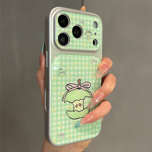 Green Plaid Green Apple Acrylic Phone Case