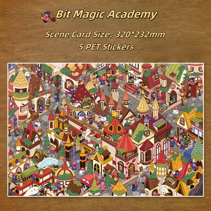 Magic & Specimen 3D Sticker | 2 Cute Miniature Scenes