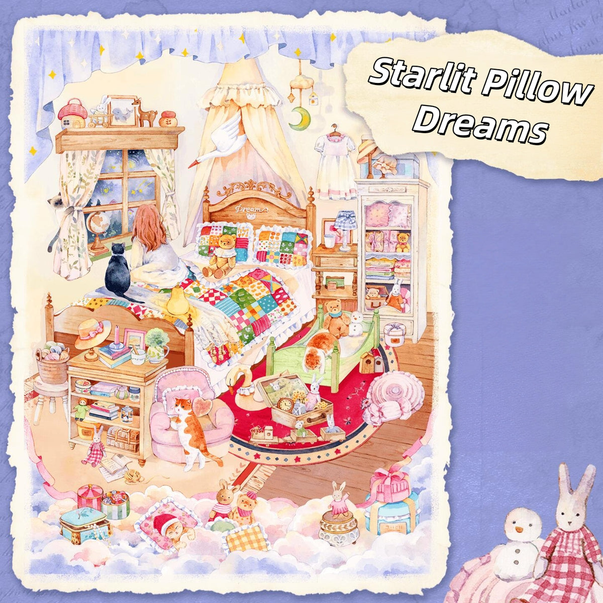 Seasonal Dreams 3D Sticker | 4 Cute Miniature Scenes