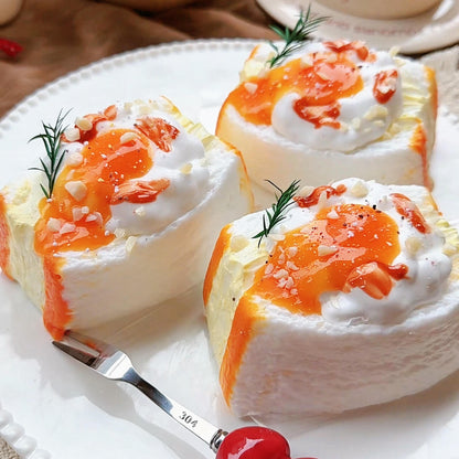 Cloud Lava Egg Sandwich Squishy