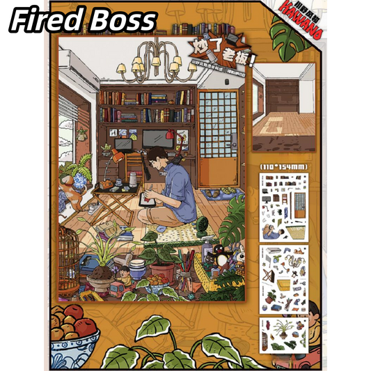 Starting a Business 3D Sticker | 3 Cute Miniature Scenes