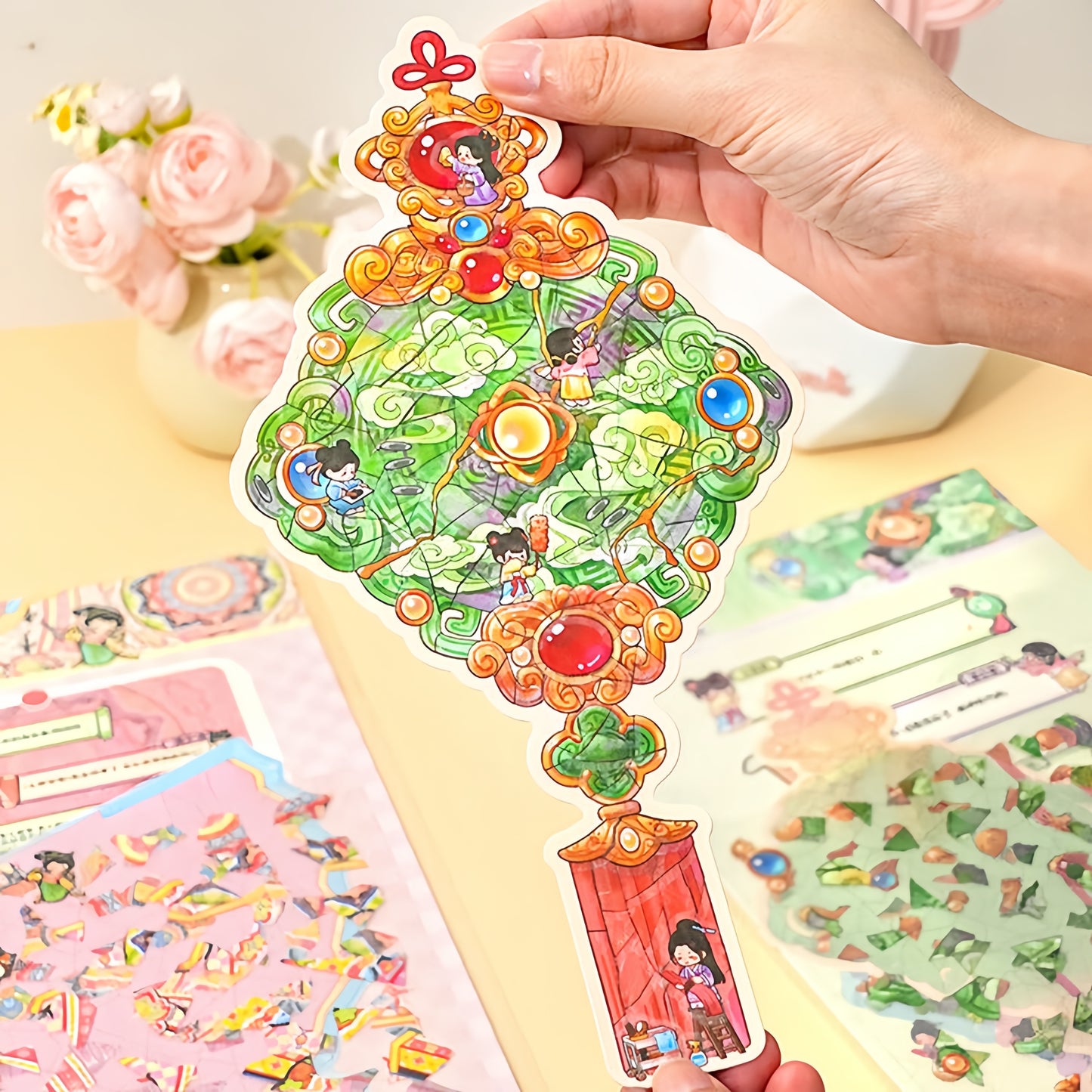 Antique Restoration 3D Sticker | 5 Cute Miniature Scenes