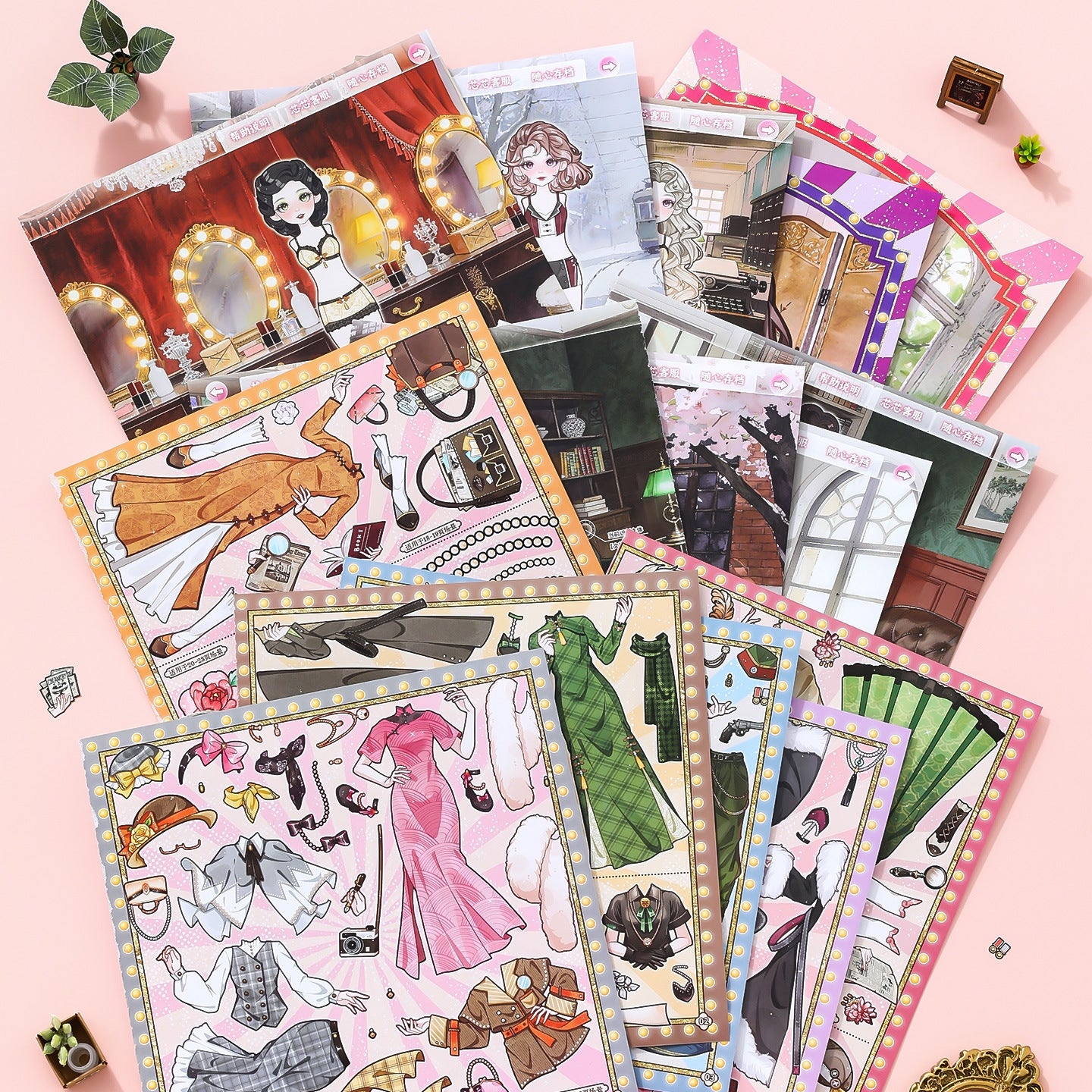 Republican Era Style Dress Up 3D Sticker Book