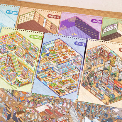 Shelf Display 3D Sticker Book