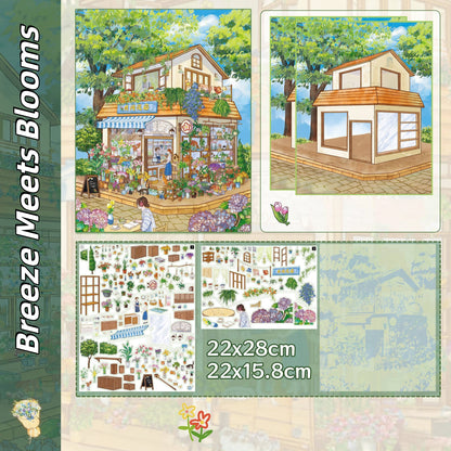 Where Spring Stays 3D Sticker | 6 Cute Miniature Scenes