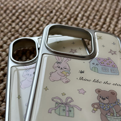 Bear and Bunny Acrylic Phone Case