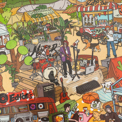 Afternoon Park 3D Sticker