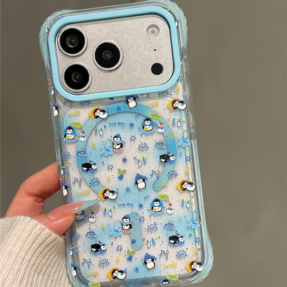 Penguin Illustration Acrylic Phone Case