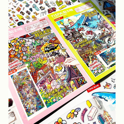 The Corner of the World 3D Sticker | 2 Cute Miniature Scenes