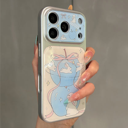 Blue Apple Bunny Acrylic Phone Case