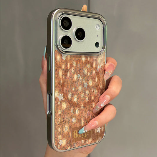 Fawn Pattern Stars Magnetic Stand Acrylic Phone Case