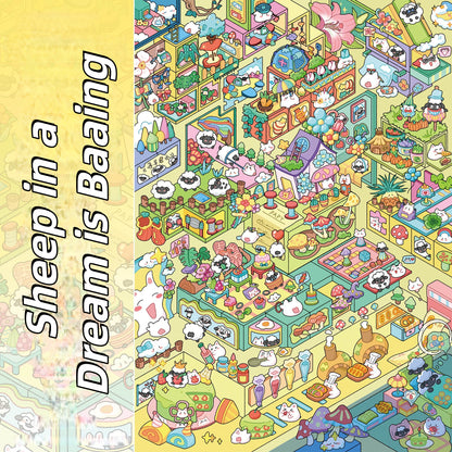 Leisure Life 3D Sticker | 3 Cute Miniature Scenes