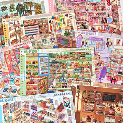 Shelf Display 3D Sticker Book