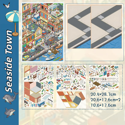 Across the Seasons 3D Sticker | 5 Cute Miniature Scenes